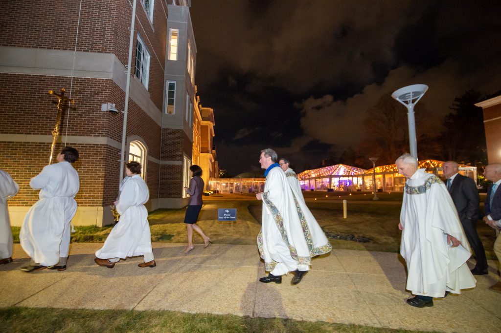 Recessional after Mass from Chapel of Our Lady to the Campus Center & Residence Hall