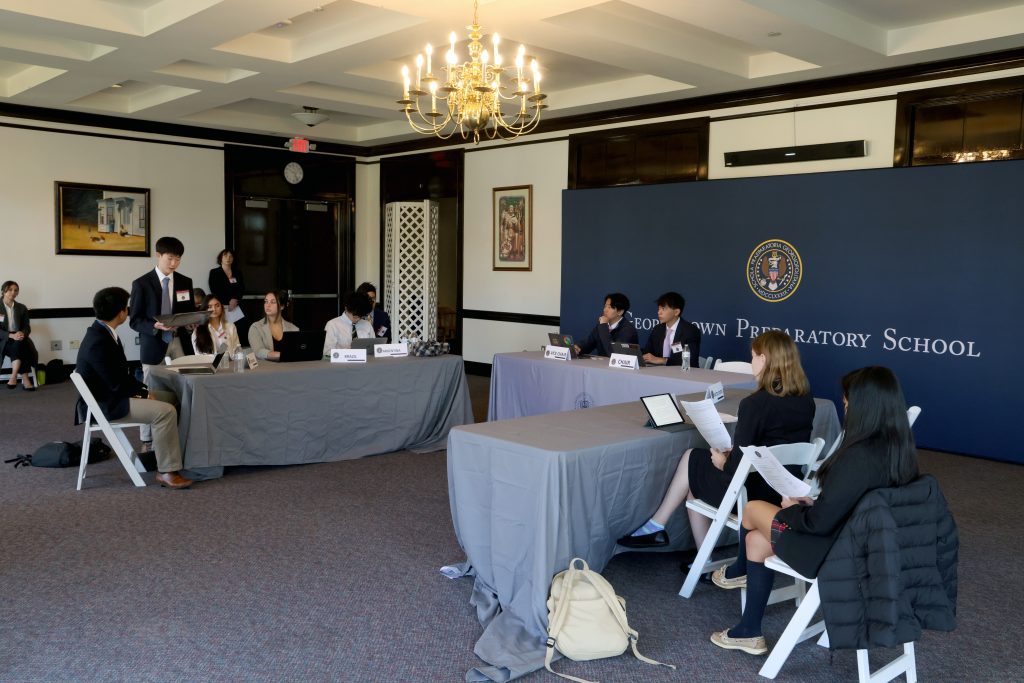 Model OAS led the first international simulation on Hemispheric Affairs at Prep this year with three visiting schools