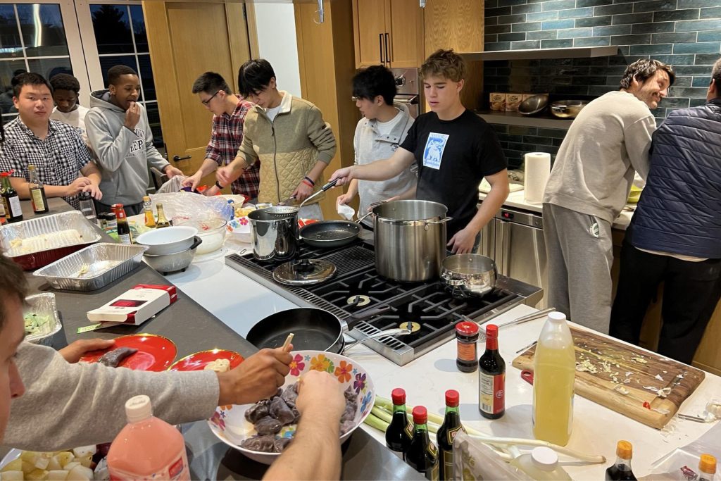 Residents enjoy using the Chef's Kitchen