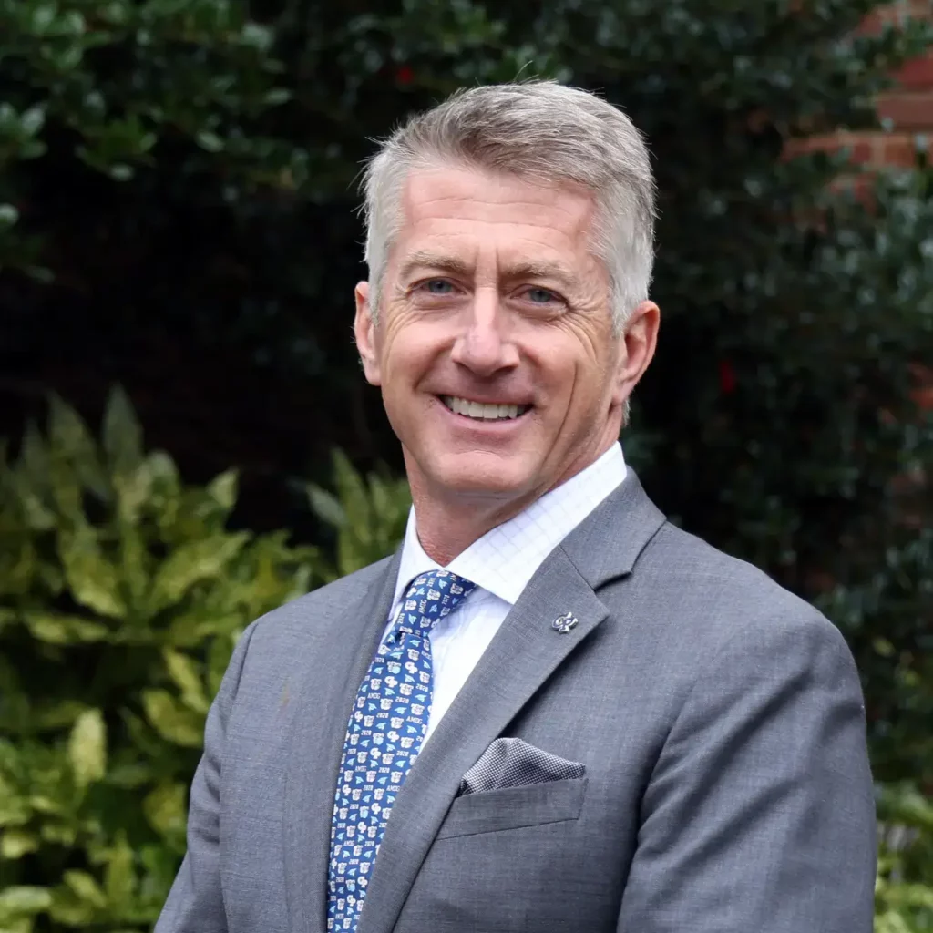 Headshot of J. Patrick Gugerty, Georgetown Prep's Vice President of Institutional Advancement